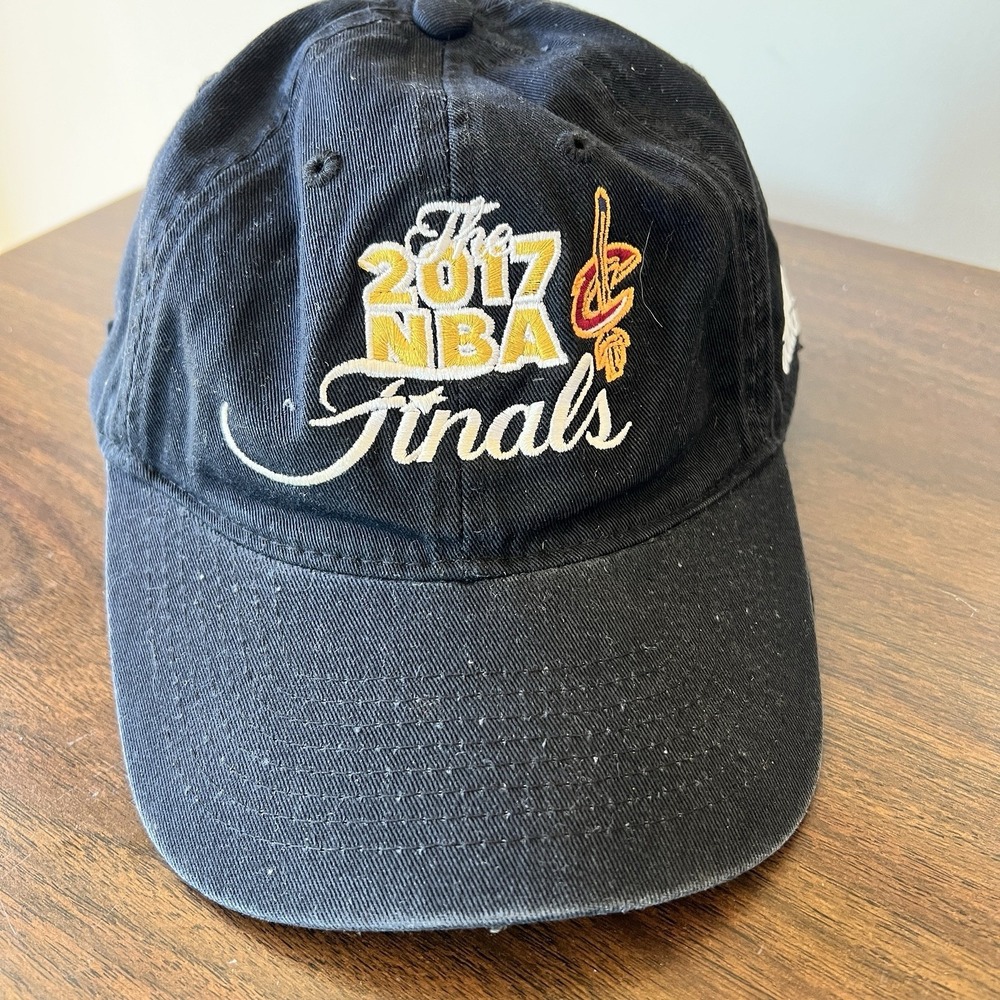 Adidas 2017 NBA Finals Cleveland Cavaliers Black Adjustable Hat LeBron James Cap
